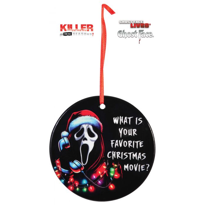 Slashers Christmas Ghost Face Shatterproof Ornament