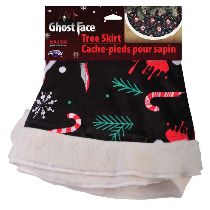 Slashers Christmas Ghost Face Tree Skirt