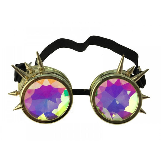 Steampunk Goggle w/ Kaleidoscope Lens - Gold
