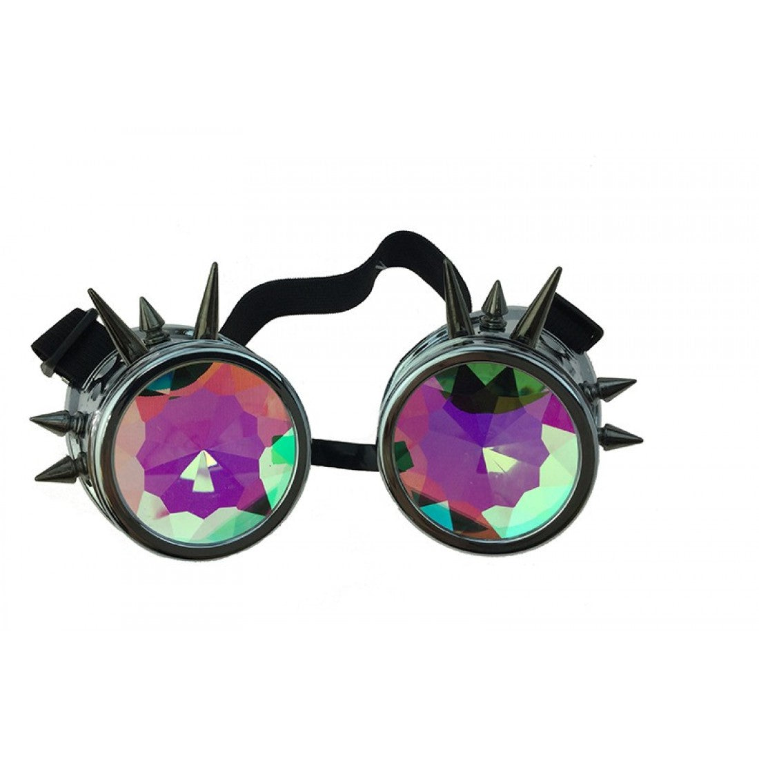 Steampunk Goggle w/ Kaleidoscope Lens - Silver