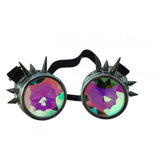 Steampunk Goggle w/ Kaleidoscope Lens - Silver