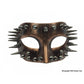 Steampunk Half Face Mask With Spikes