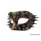 Steampunk Half Face Mask With Spikes