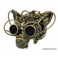 Steampunk Wolf Mask - Gold