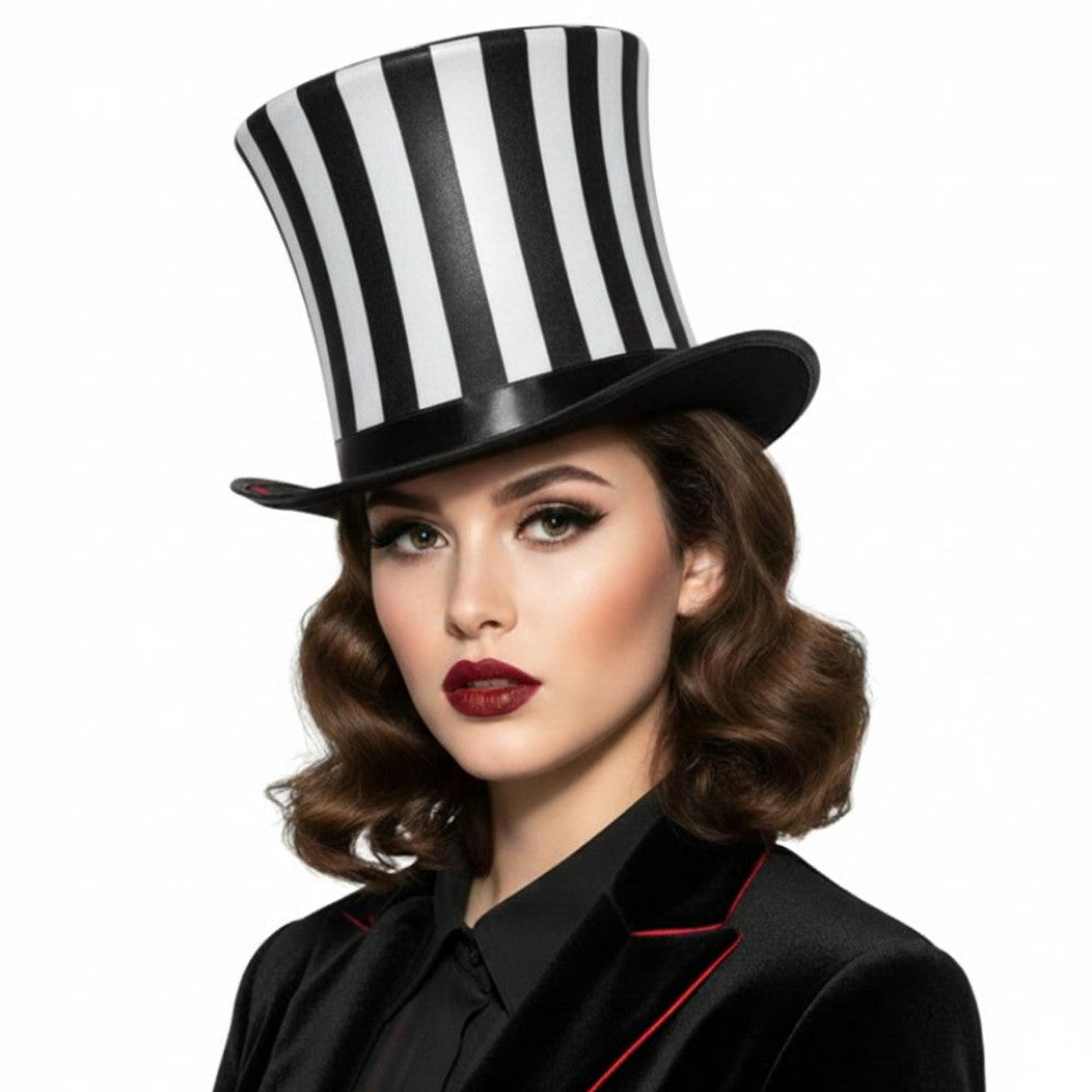 Striped Top Hat