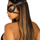 Vegan Leather Studded Cat Mask