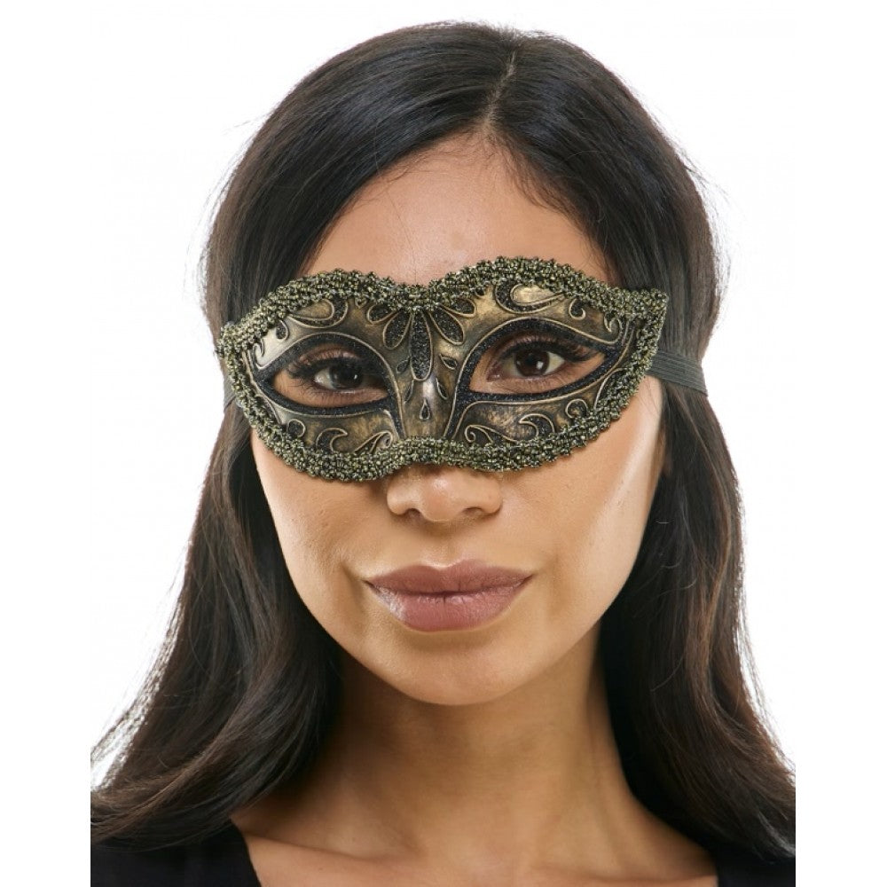 Venetian Half Mask  - Gold