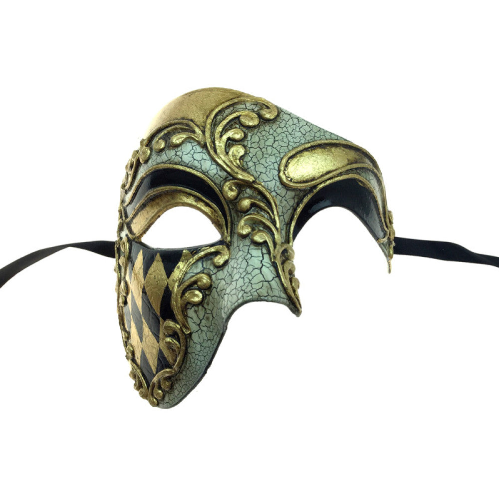 Venetian Man Mask - Gold