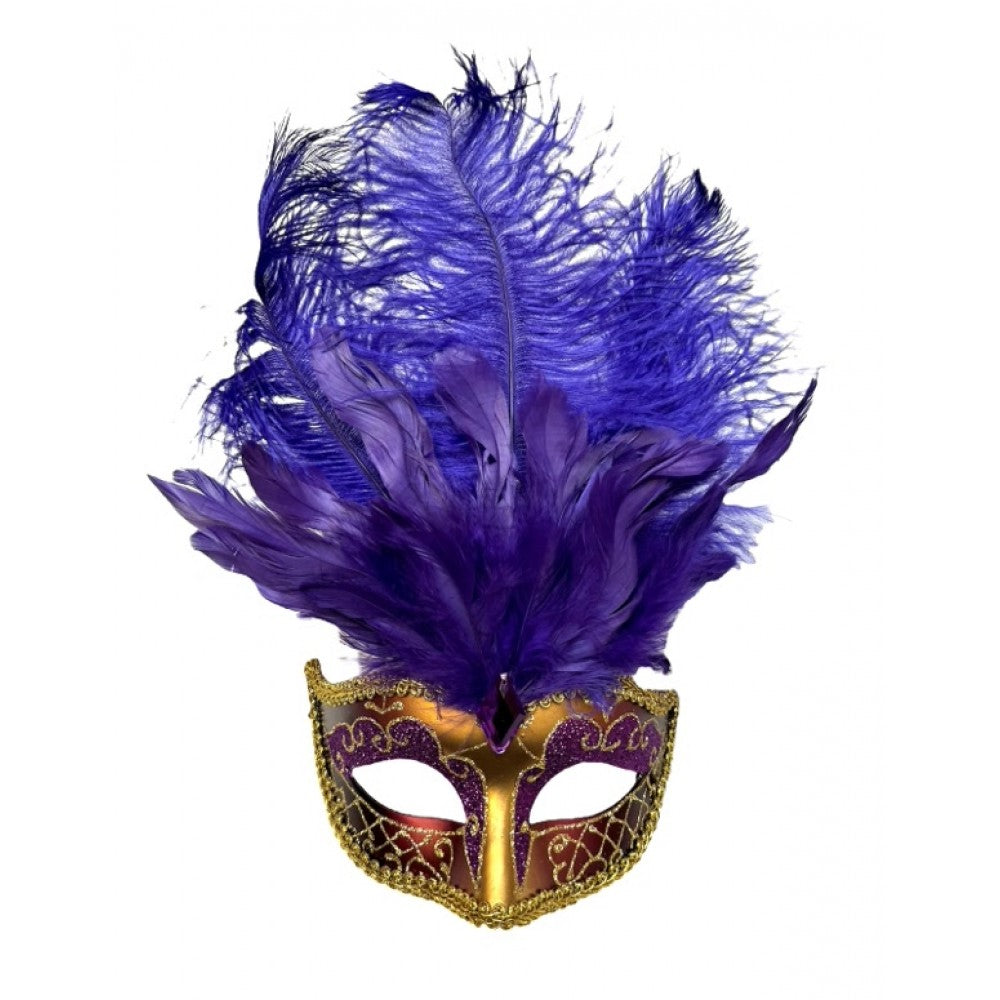 Venetian Mask - Purple & Gold
