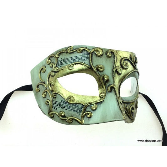 Venetian Style Mask - White