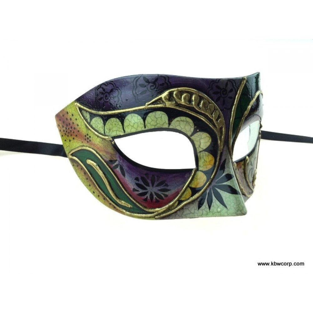 Venetian Styled Mask: Black
