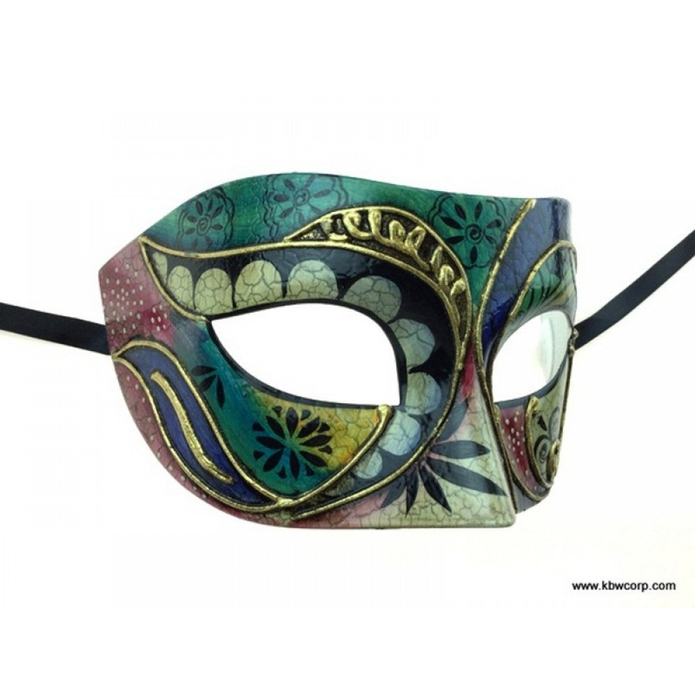 Venetian Styled Mask: Green
