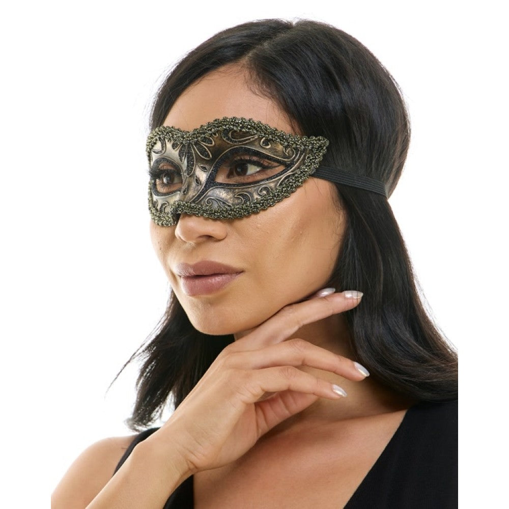 Venetian Half Mask  - Gold
