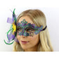 Venetian Mardi Gras Mask with Feather