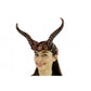 Vintage Styled Horned Headband - Bronze