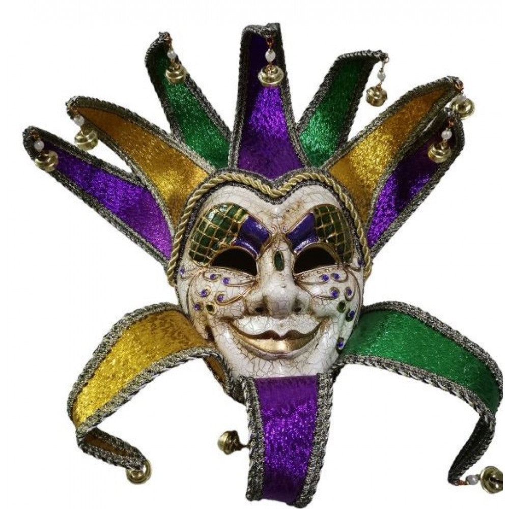 Women's Mardi Gras Jester Mask