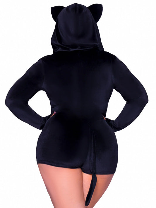 Women's Plus Size Black Cat