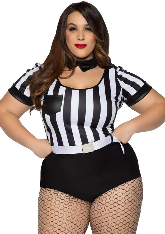 Women's Plus Size No Rules Referee Costume