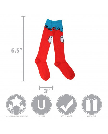 Dr. Seuss The Cat in the Hat Thing 1&2 Socks Kids