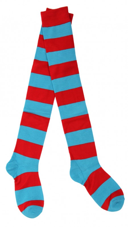 Dr. Seuss The Cat in the Hat Thing 1&2 Striped Socks