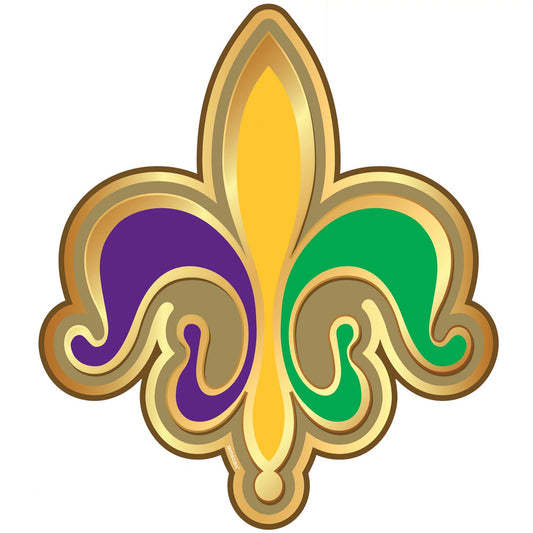 Mardi Gras Cut Out: Fleur De Lis (7"x8")