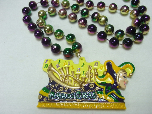 Specialty Beads - Mardi Gras Float with Music Notes