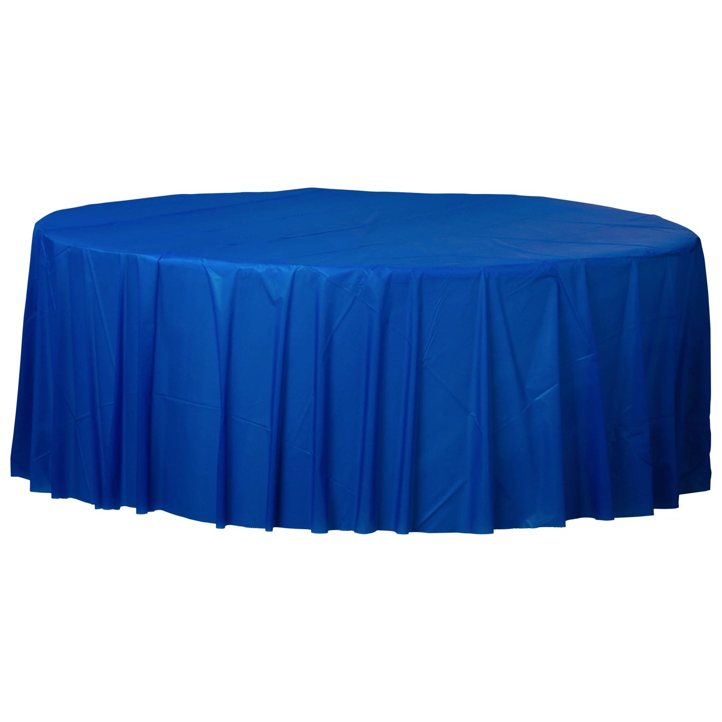 Plastic Table Cover: Round - Royal Blue