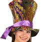 Metallic Peacock Top Hat