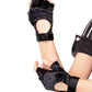 Fingerless Motorcycle Gloves - Black