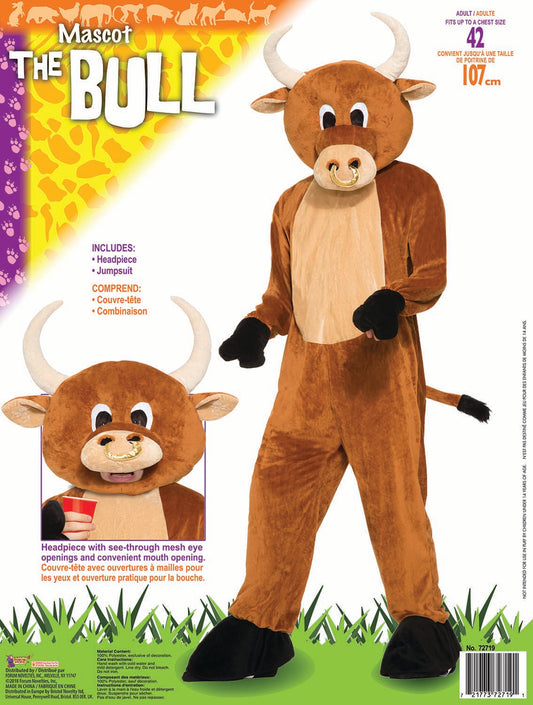 Adult Mascot: Brutus the Bull - Standard