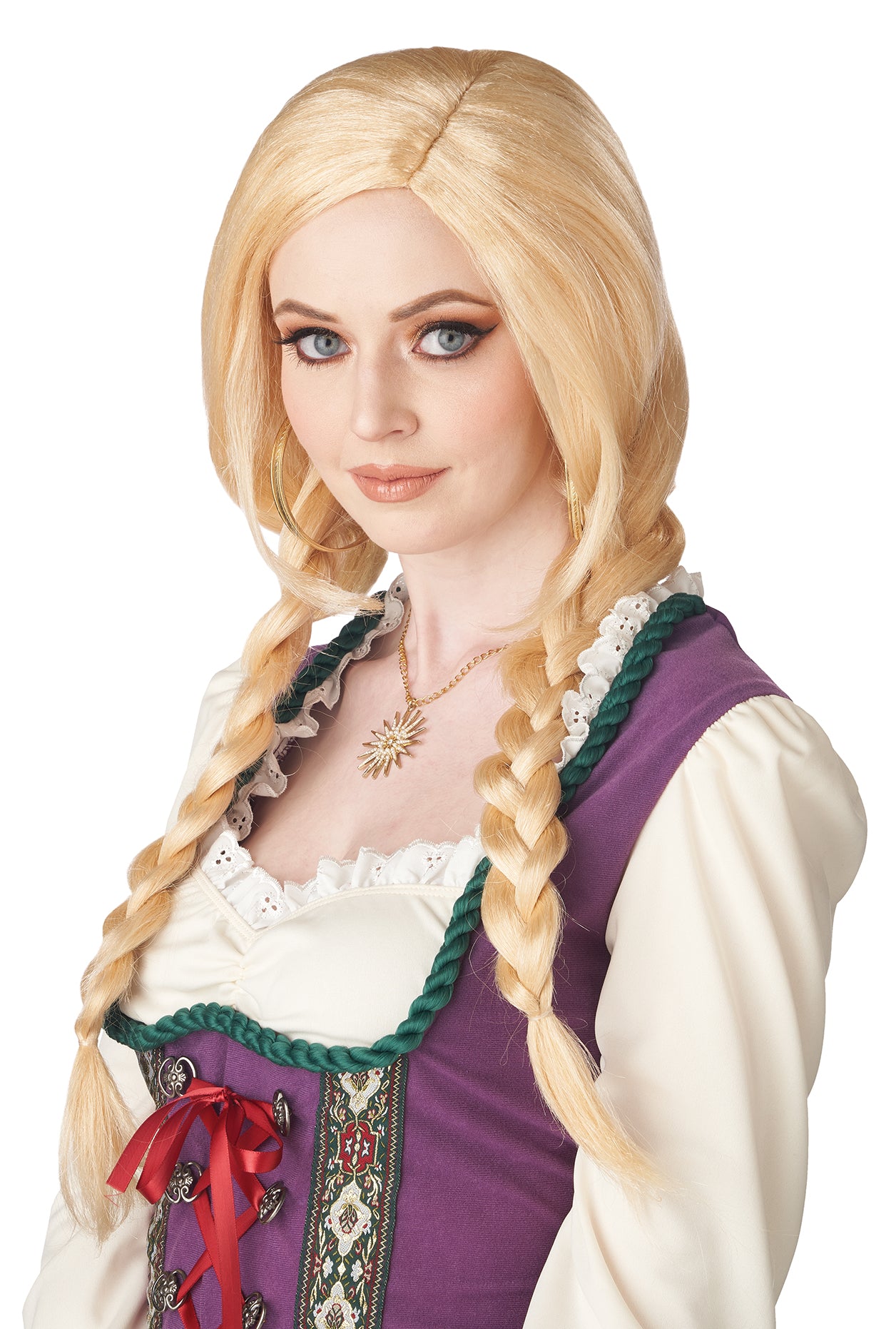 Women's Blonde Braided Wig