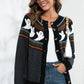 Retro Halloween Polka Dot Ghost Knit Cardigan