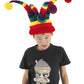 Rainbow Wacky Jester Plush Hat