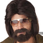 Sexy 70's Man Wig, Beard, & Moustache: Brown