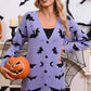 Halloween Bats Long Sleeve Cardigan
