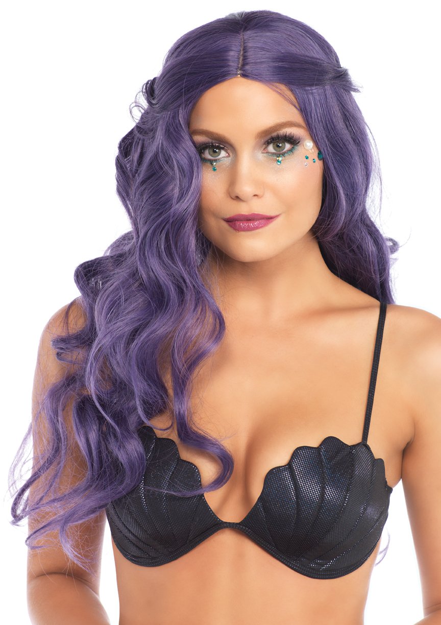 Long Mermaid Wavy Wig - Purple