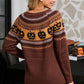 Pumpkin Polka Dot Halloween Knit Sweater