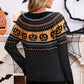 Pumpkin Polka Dot Halloween Knit Sweater
