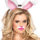 Plush Bunny Ears - White