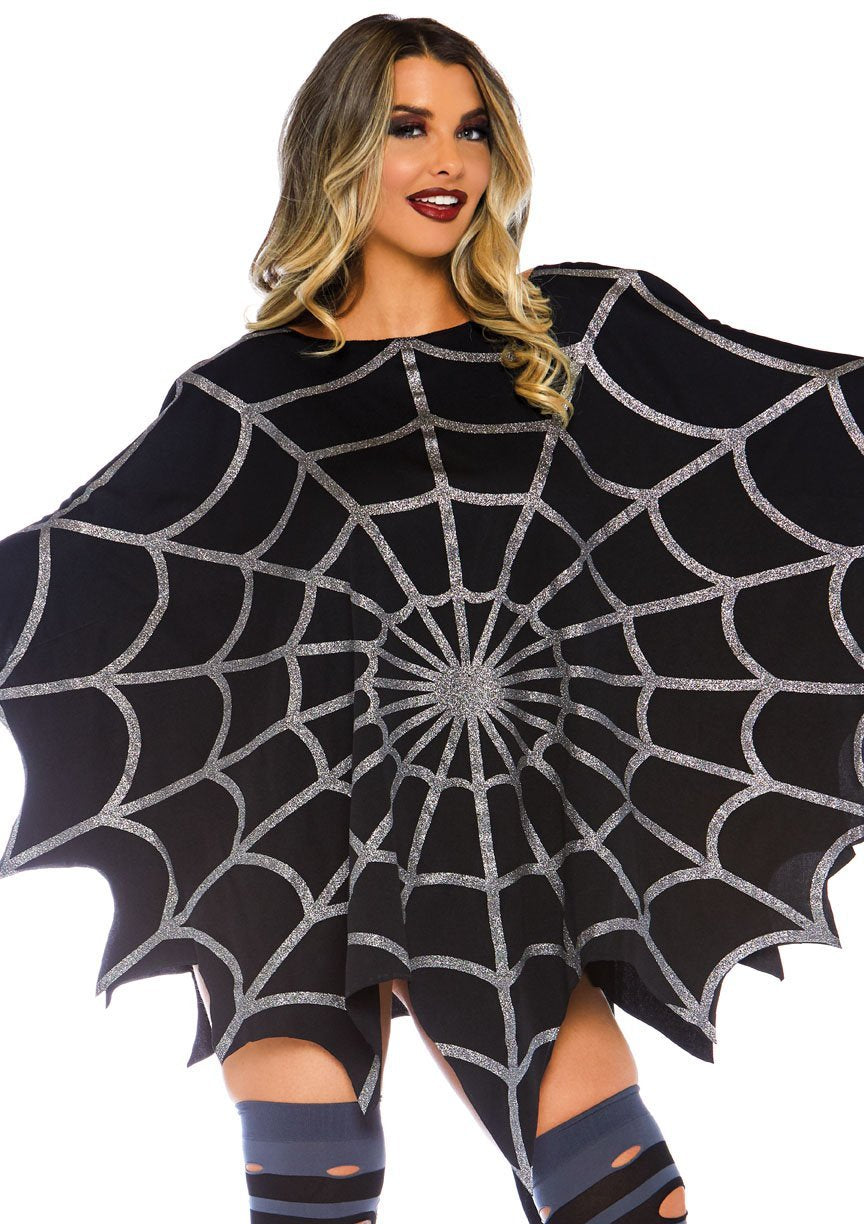 Glitter Web Poncho