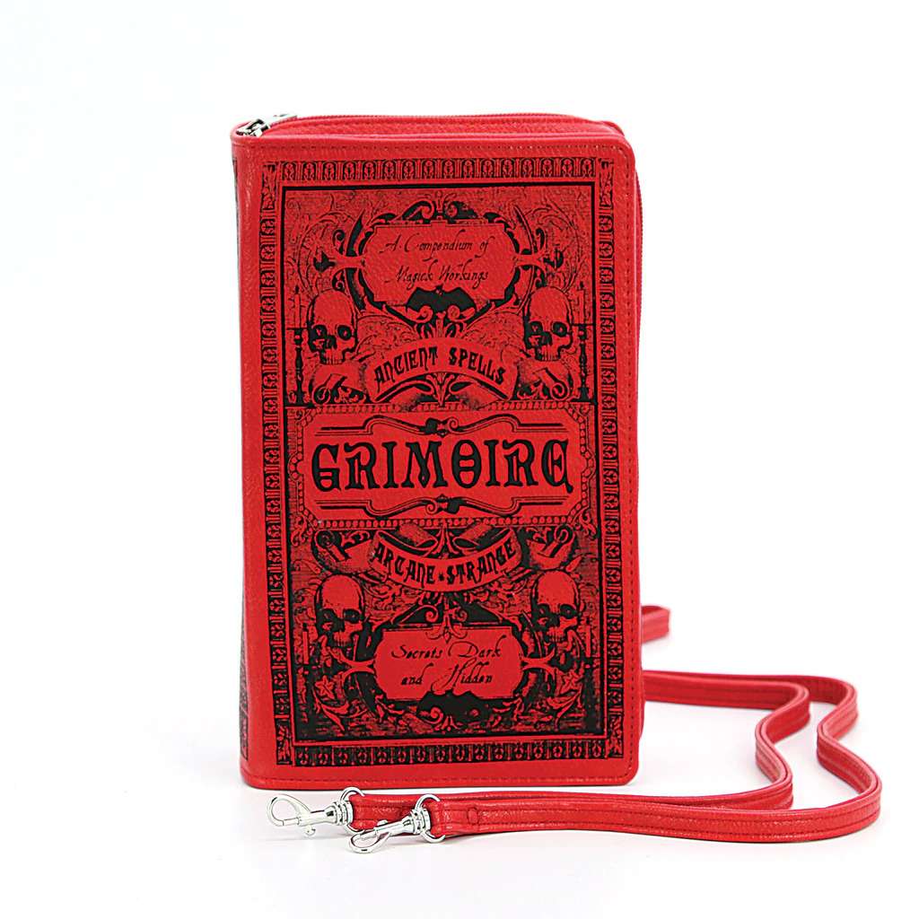 Crossbody Vinyl Bag: Grimoire Book