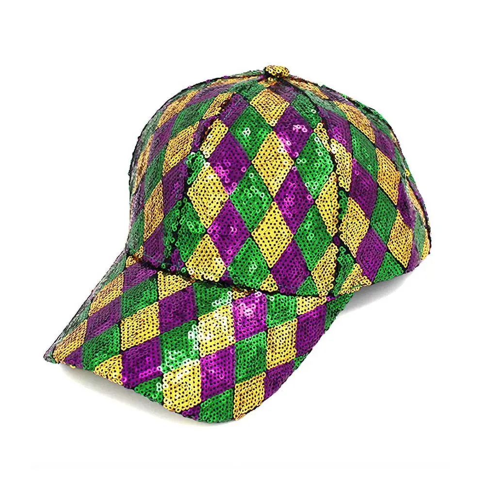 Mardi Gras Sequin Baseball Cap