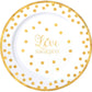 10" Premium Plastic Plates - Love (10ct.)