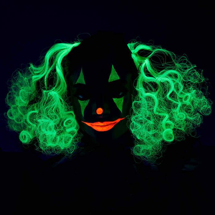 Glow In The Dark Curly Hair Clips: Green