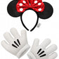 Disney Minnie Mouse Glitter Headband & Gloves Set