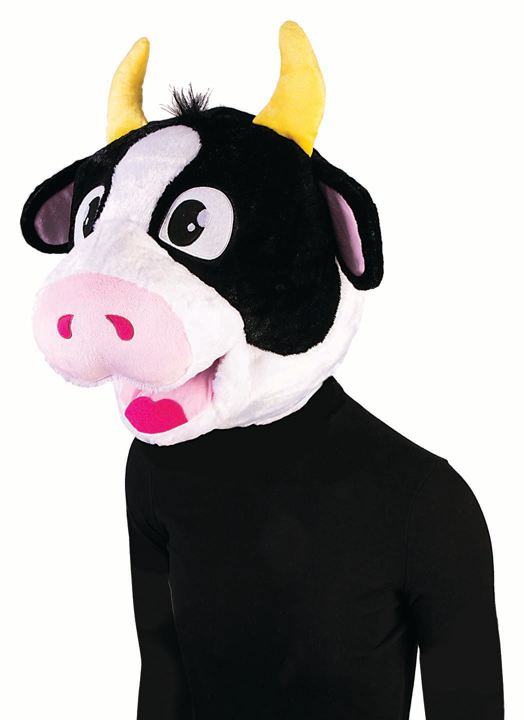 Plush Animal Mascot Head: Cow