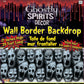 Halloween Wall Border Backdrop: Screaming Face (17"x20')