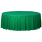 Plastic Table Cover: Round - Green