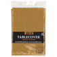 Plastic Table Cover: Round - Gold