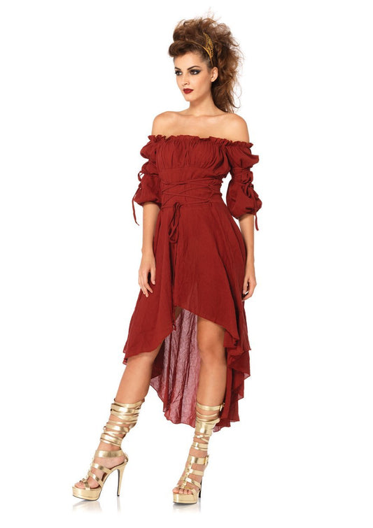 Gauze Peasant Dress